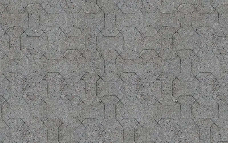 A block paved driveway with a contrasting border